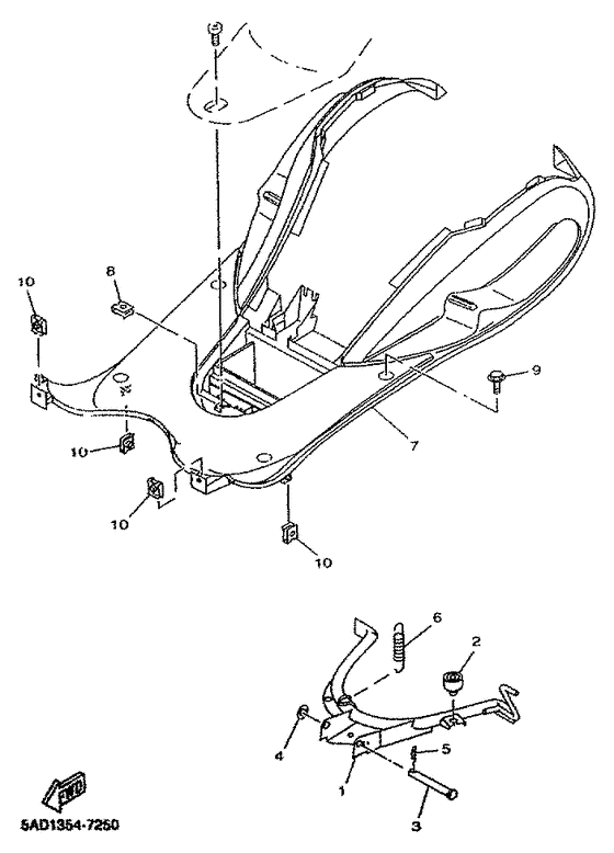 YN50R Stand. footrest