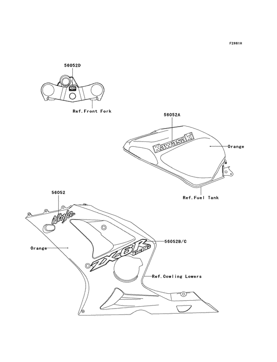 ZX600 Наклейки