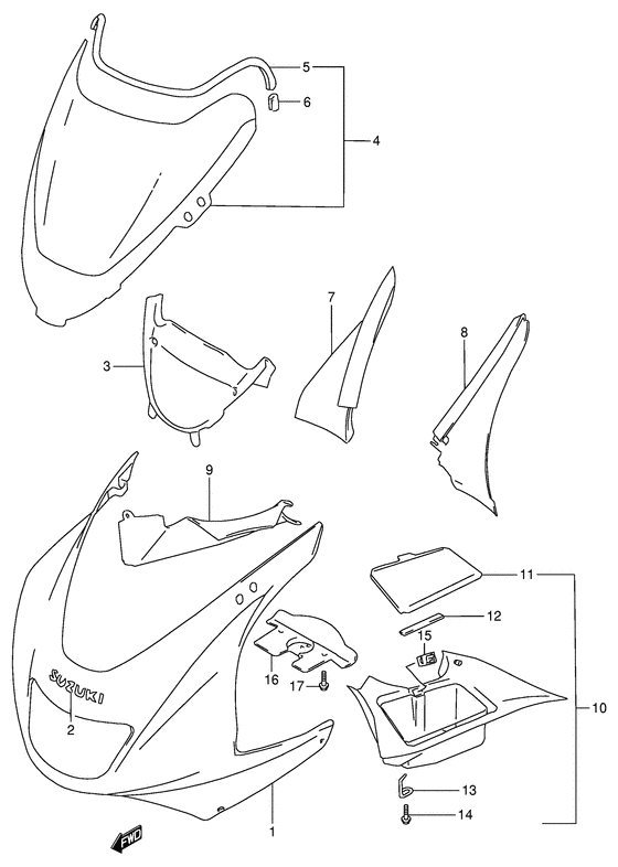 Cowling body