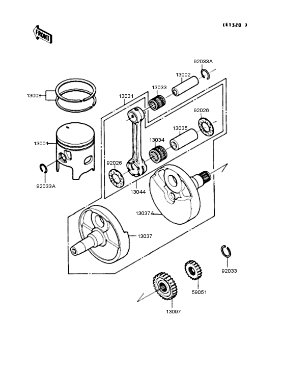 Crankshaft/piston