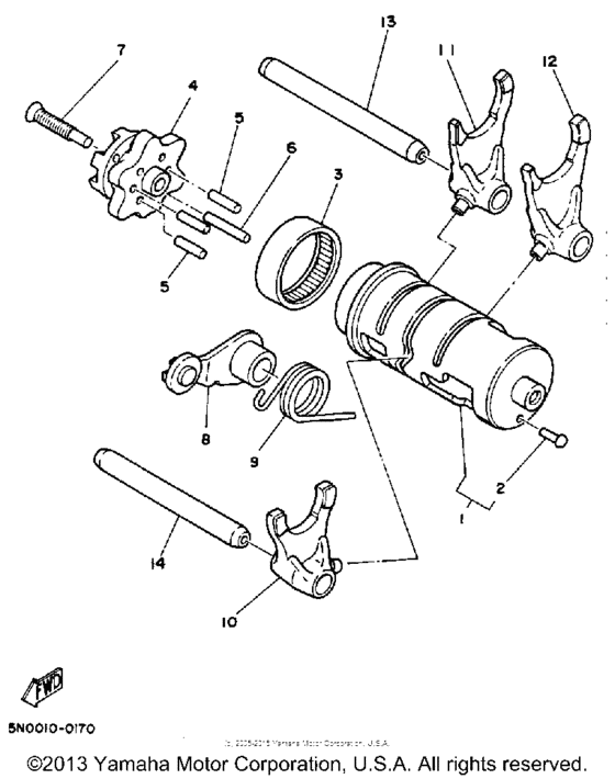 TW200W Копирный вал