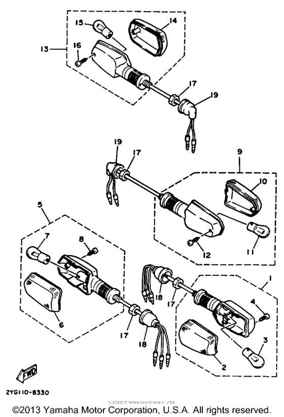 TW200A Поворотники