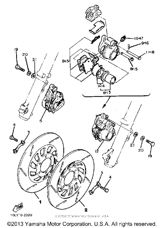 Front brake-caliper