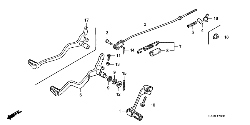 Brake pedal assy