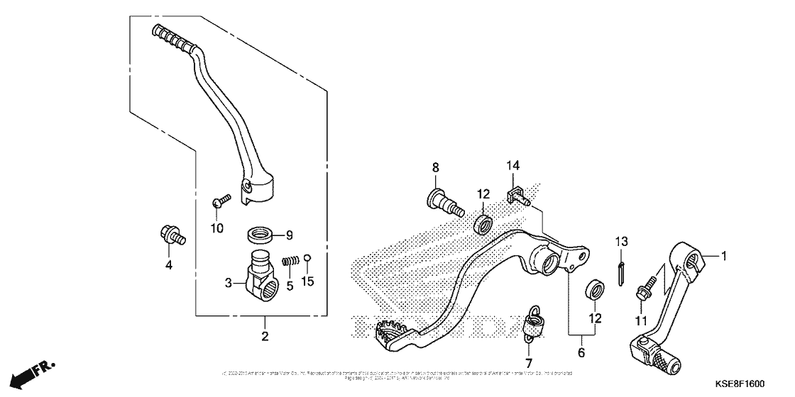 Pedal + Kick Starter Arm