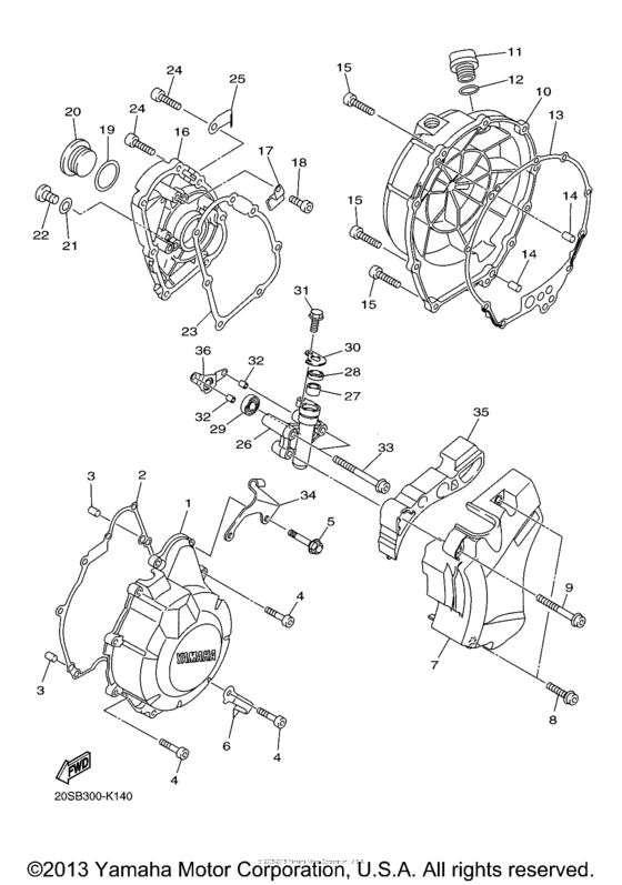 FZ6RDCW Боковые крышки