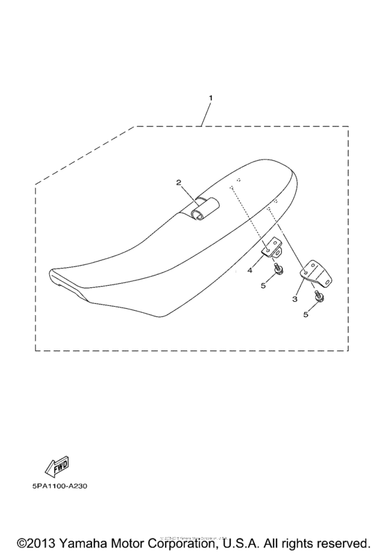 YZ85T Сиденье