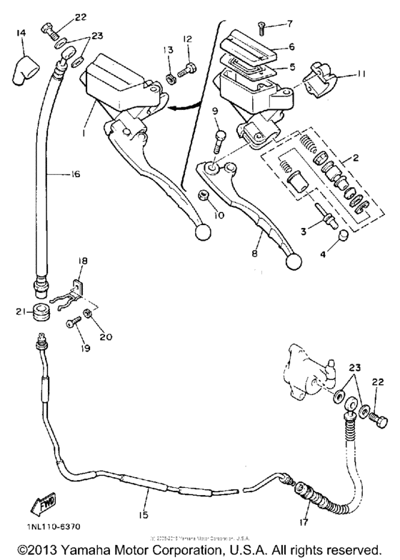 XVZ13DT Главный тормозной цилиндр