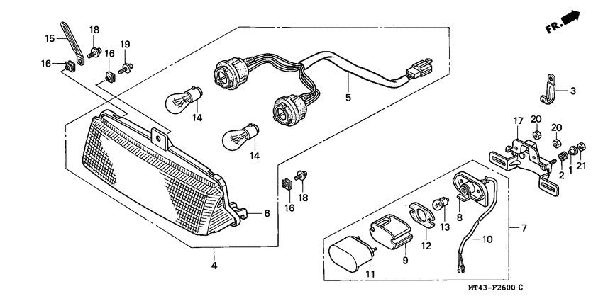 Taillight unit ass`y