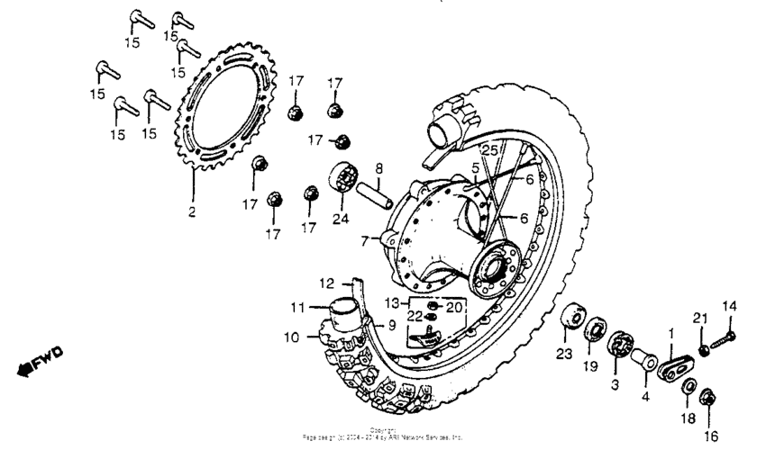 Rear wheel 81
