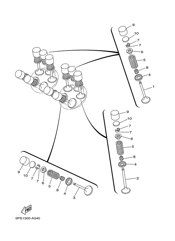 TDM900 Клапана