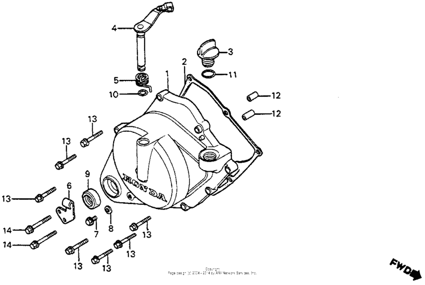Right crankcase cover 80-81