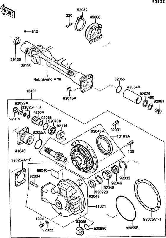 Drive shaft/final gear(1/2)