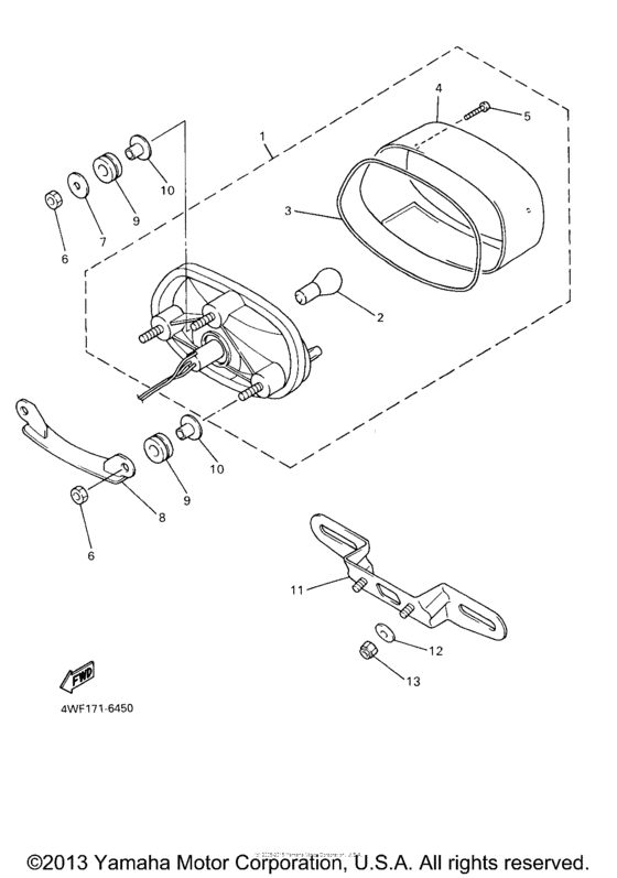 YZF600RMC Фонарь