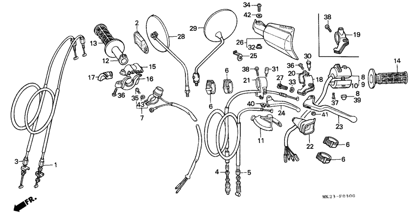 Handle lever/switch/ cable