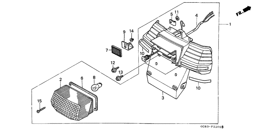 Taillight unit ass`y
