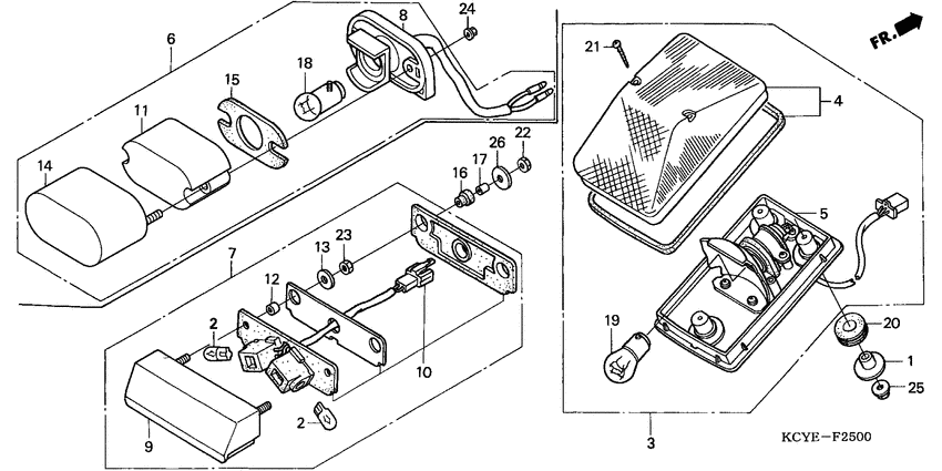 Taillight unit ass`y