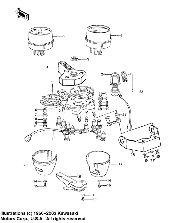 Meters/ignition switch