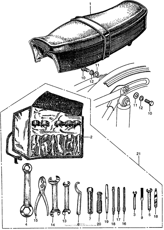 Cb/cl160seat + tools