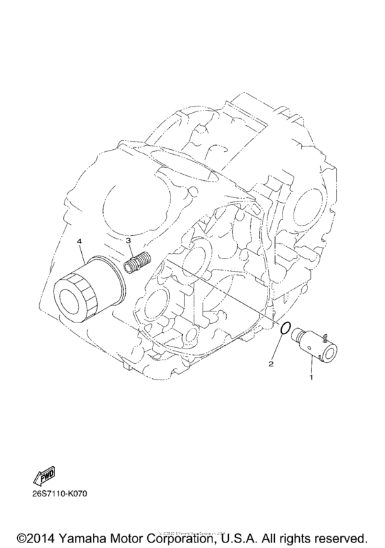 XVS950C Масляный фильтр