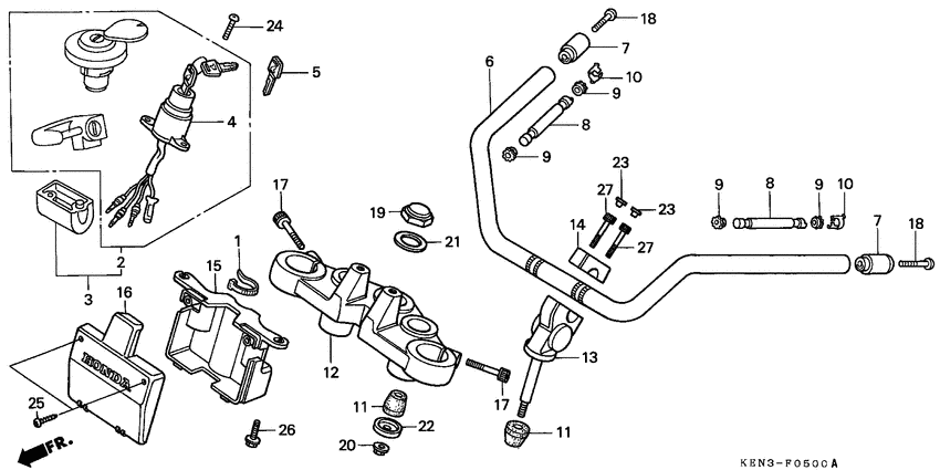 Handle pipe/top bridge