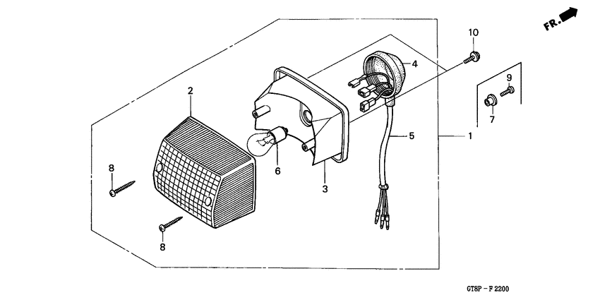 Taillight unit ass`y