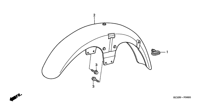 CG125M Переднее крыло