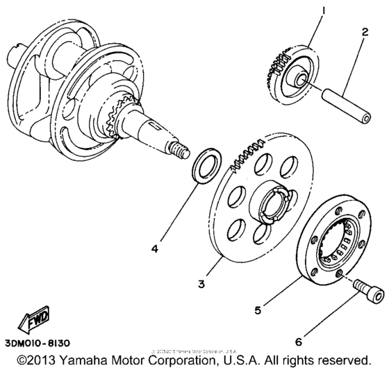 XV250 Муфта стартера