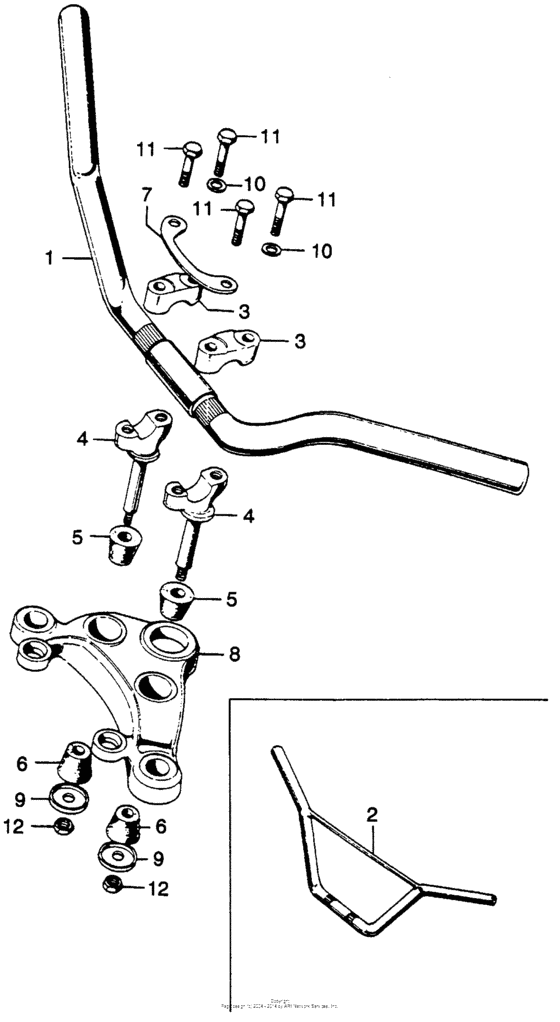 Handlebar + top bridge