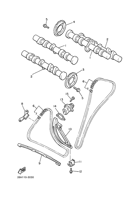 XVZ13TF Camshaft. chain