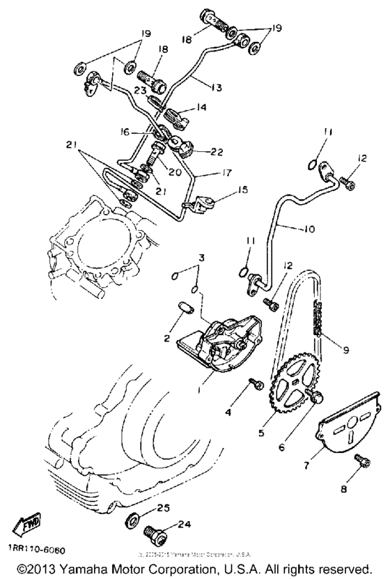 XV750A Масляный насос