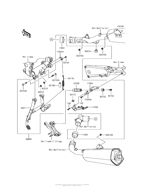 ZX1400 Accessory (Center Stand)