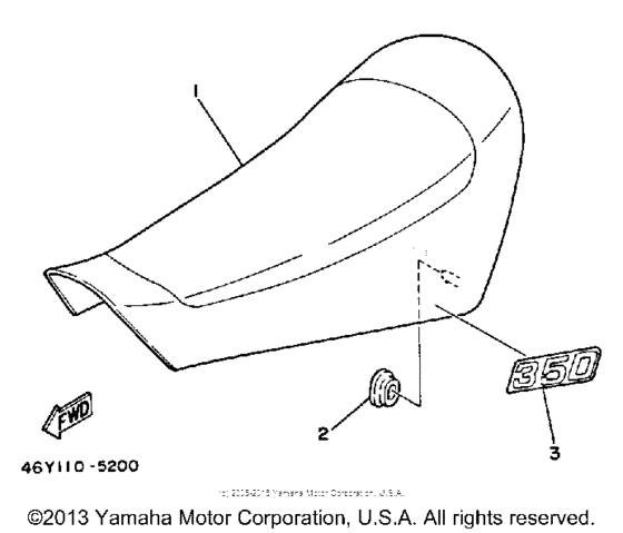 TY350N Сиденье