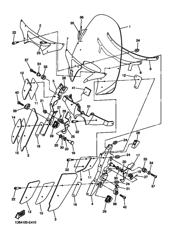 XVZ13CT Cowling comp