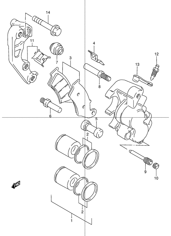 DR250 Передний суппорт