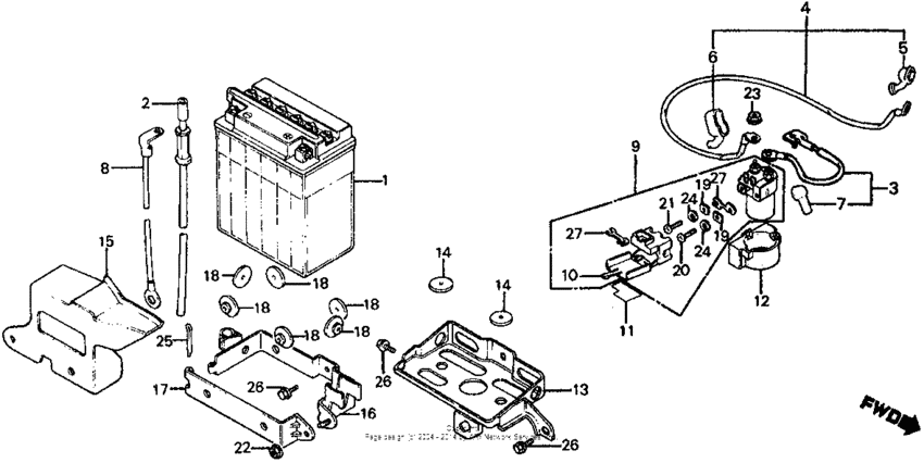 Battery + c.d.i. unit