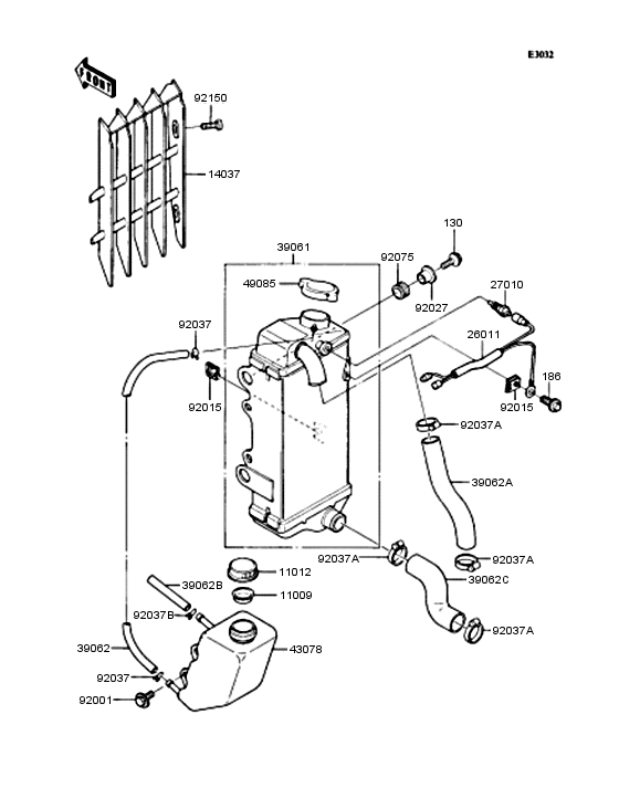 KMX80 Радиатор