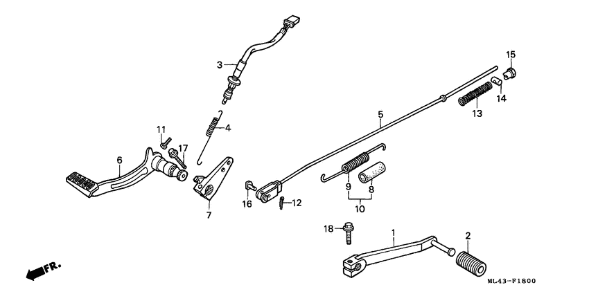 Brake pedal assy