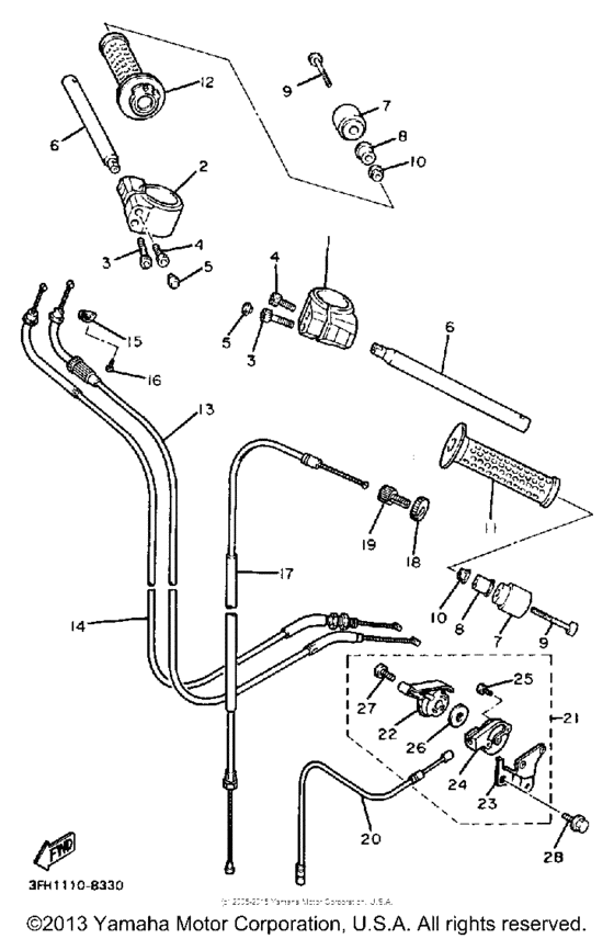 Handlebar-cable