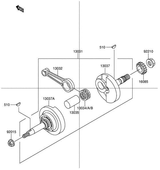 Вал коленчатый