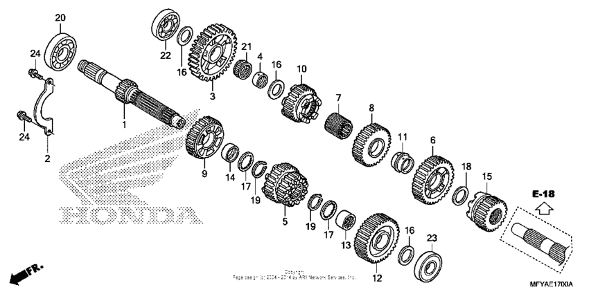 VT1300CS (ABS) Трансмиссия