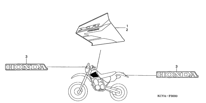 XR400R Label read the manual