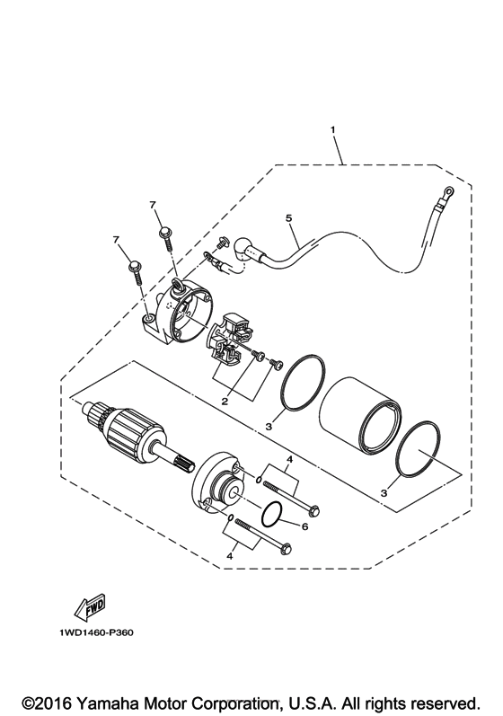 YZFR3GGY Стартер