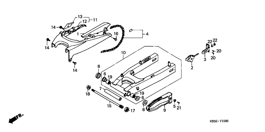 Swingarm/chain case