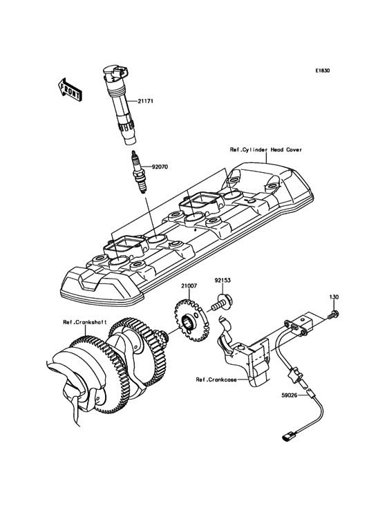 ZX1000 Система зажигания
