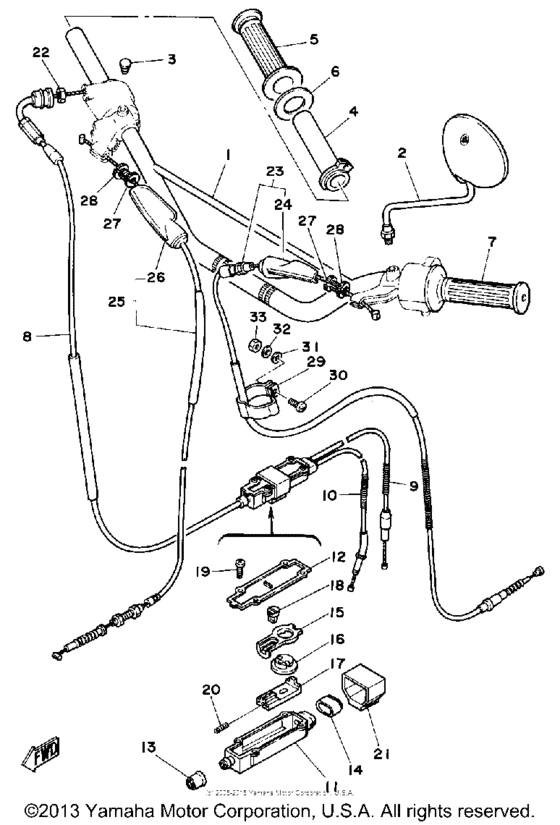 Handlebar-cable