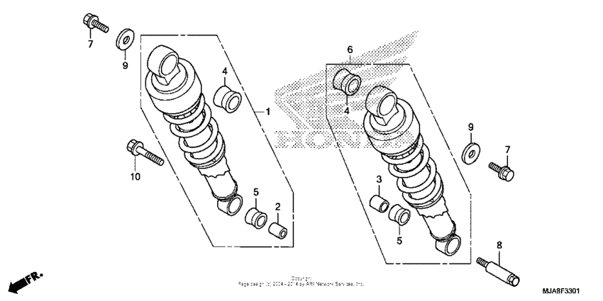 Rear shock absorber (2)