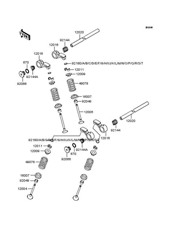 Rocker arms/valves