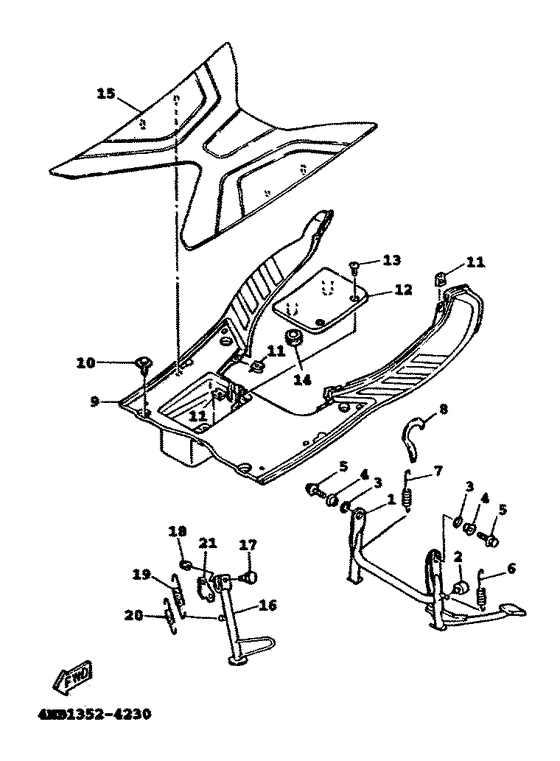 Stand. footrest