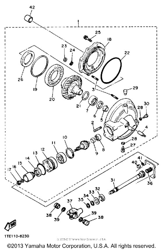 XV1100B Ведущий вал
